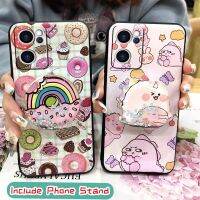 Knock เคสแบบมีขาตั้งป้องกันการกระแทก,เคสโทรศัพท์สำหรับ OPPO Reno7 5G ดีไซน์แฟชั่นน่ารักทนทานต่อเดิร์ท