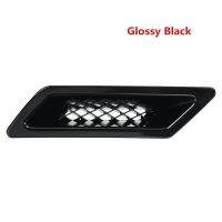 2X Glossy Black Universal Car Front Bumper Hood Vent Air Out Decoration for -A4 B8 Golf -E90 E80 E82