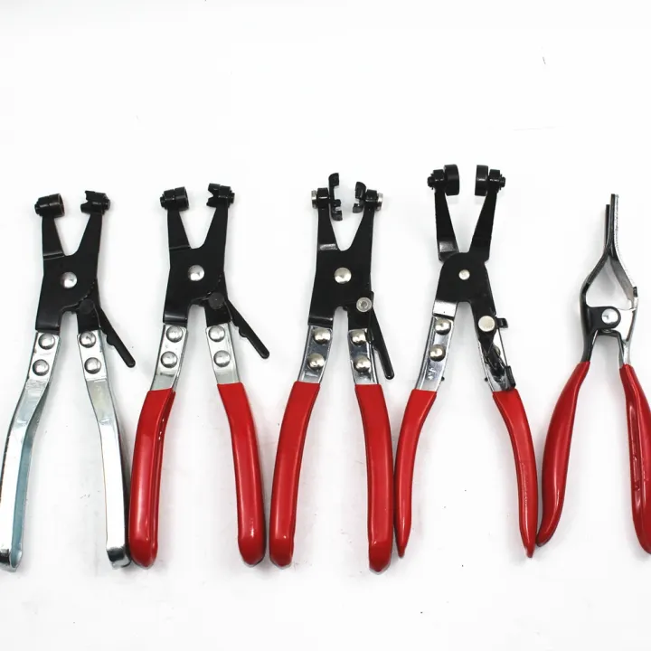 Car Tube Clamp Long Automotive Pant Clamp Pliers Straight Throat Tube