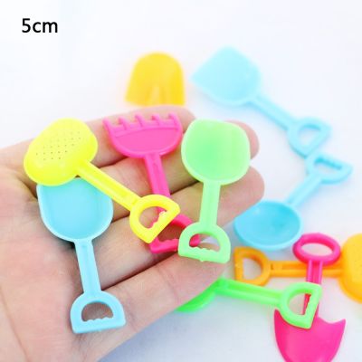 12PCS Miniature Dig Sand Tools Ornaments Dollhouse Mini Plastic Shovel Tool Simulation Models Diy Home Decor Crafts