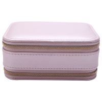 Jewelry Casket Cosmetic Storage Box Makeup Packing Organizer Multi-Function Earrings Ring Container Case Portable Leather