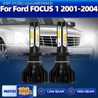 สีเงิน✐Cuizicai6034443 Bulbo Brilhante Super Do Farol Carro Diemodo Emissor De Luz Canbus H4 Branca 120W 20000LM 6000K 12V Ustaje Para FOCUS 1 2001 2002 2003 2004 2 PAS