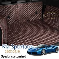 The Trunk Cargo Leather Liner Car Boot Liner Cargo Compartment Floor Carpet Mud For Kia Sportage 2007-2019