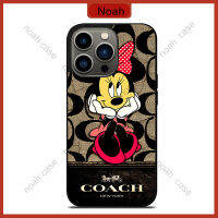 Minnie Mouse Coach  Phone Case for iPhone 14 Pro Max / iPhone 13 Pro Max / iPhone 12 Pro Max / Samsung Galaxy Note 20 / S23 Ultra Anti-fall Protective Case Cover 335