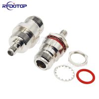 1PCS SMA Female Jack to L16 N Female 50 Ohm Adapter with Nut O-ring Washer Flange WaterProof Bulkhead Panel Mount Brass