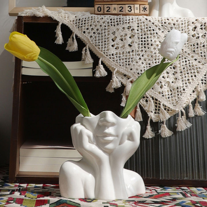 nordic-style-flower-vase-women-body-half-face-flower-pot-vase-ceramic-art-crafts-bedroom-living-room-desktop-decoration