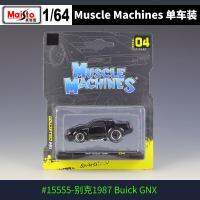 Maisto รถขนส่งกล้ามเนื้อ1:64สเกล #04รถเหล็กหล่อจำลอง GNX 1987ของเล่นโมเดลโลหะผสมชุดเดียว