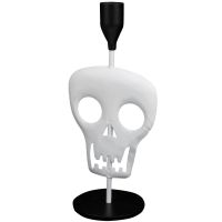 {6shop Department Store} Holderskull Candlestick Iron Tealight Ornament Decor Stand Desktop Figurine Tabletop