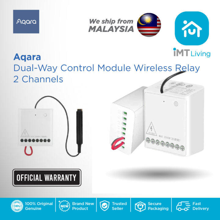 Aqara Dual Way Control Module Wireless Relay 2 Channels (With Neutral ...