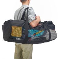 Portable Beach Storage Bag with Adjustable Strap Multifunctional Mesh Duffel Bag Large Capacity for Surfing Swiming Scuba Diving