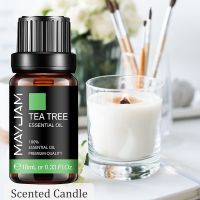 MAYJAM 10ML Pure Tea Tree Essential Oil Diffuser Ylang Ylang Vanilla Lavender Lemongrass Citronella Geranium Lavender Rose Oil