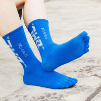 5 PairsLot Autumn Winter Sport Five Finger Socks Mens Cotton Long Tube Thick Sports Socks Man Athletic Compression Socks Toes