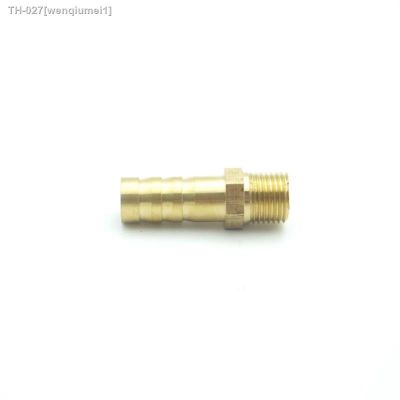 ✙ 8mm OD Hose Barb x M10x1 Metric Male Thread Brass Barbed Pipe Fitting Coupler Connector Adapter Splicer For Fuel Gas Water