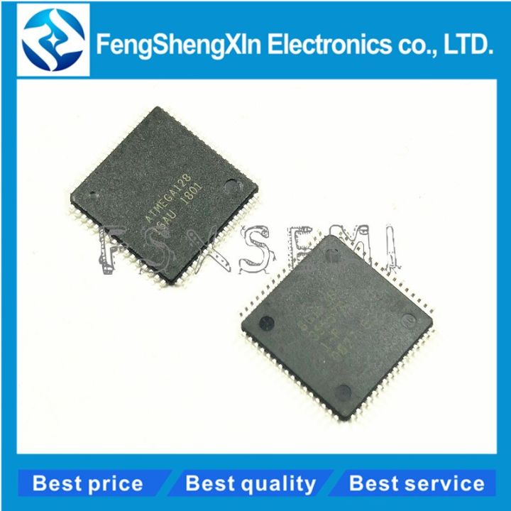 ATMEGA128-16AU ATMEGA128  QFP64  8-bit Microcontroller with 128K Bytes In-System Programmable Flash
