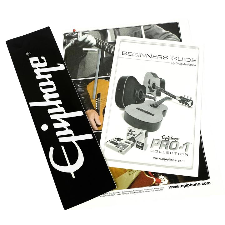 epiphone-กีตาร์โปร่ง-41-ทรง-dreadnought-รุ่น-pro-1-อุปกรณ์กีตาร์-กระเป๋ากีตาร์-amp-คาโป้-amp-ปิ๊ก-amp-ที่เก็บปิ๊ก-amp-ที่ดูดความชื้น-amp-คู่มือ-amp-ประแจ