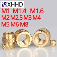 M1 M1.4 M1.6 M2 M2.5 M3 M4 M5 M6 M8 Insert Brass Nut Knurled Thread Nutsert Hot Melt Heat Injection Molding Embedded Copper Nut