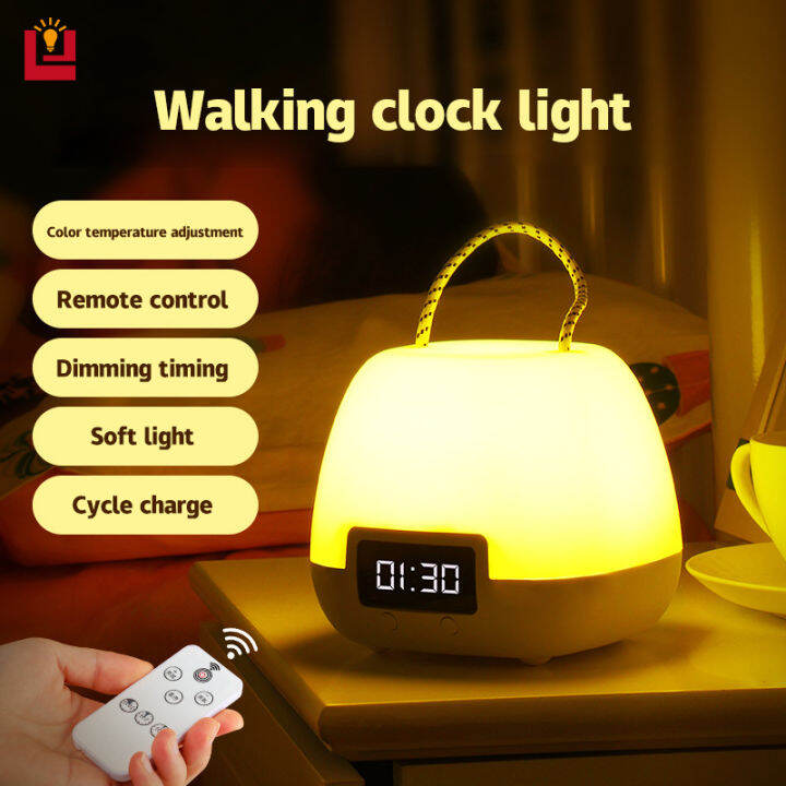 yonuo-โคมไฟ-โคมไฟตั้งโต๊ะ-led-ไฟกลางคืน-รีโมท-ไฟติดห้องนอน-ไฟแต่งห้องนอน-พกพาง่ายๆ-โคมไฟกลางคืน-โคมไฟข้างเตียง-โคมไฟนาฬิกา-โคมไฟled-ชาร์จไฟได