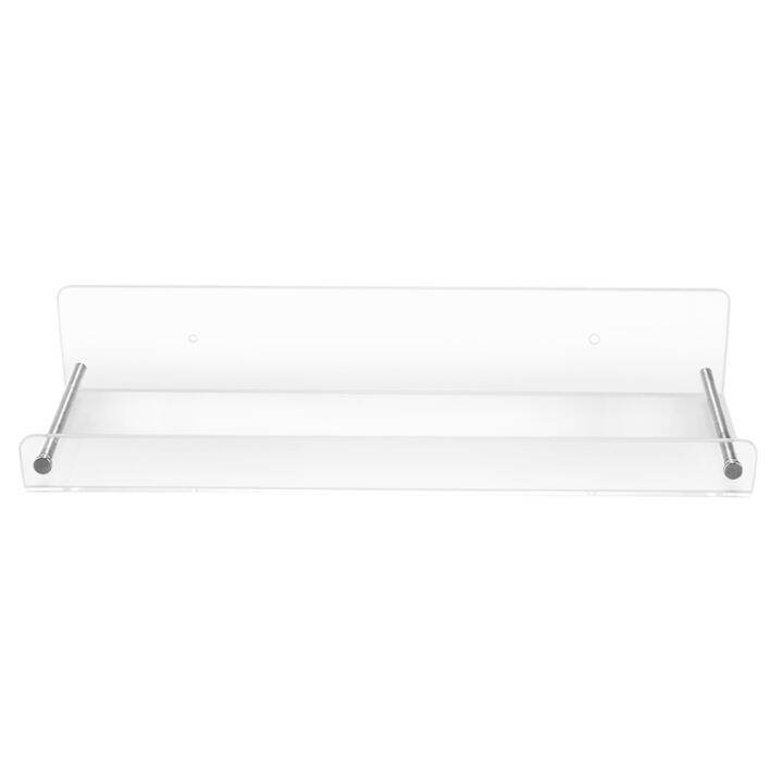 2 Pack Acrylic Floating Shelves, 15 L x3.25inch W, Clear Bathroom Wall