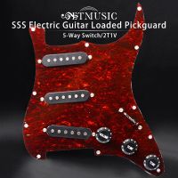 3คอยล์เดี่ยว Pickguard กีตาร์ไฟฟ้าปิ๊กการ์ดหลายสีและสีดำ SSS โหลดประกอบแผ่นข่วนแบบมีสาย