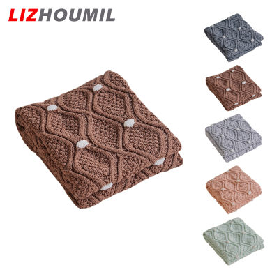 LIZHOUMIL ผ้าปูที่นอนผ้าห่มถักน้ำหนักเบาสำหรับโซฟาโซฟาเตียงนอนสถานรับเลี้ยงเด็กชนบทโทรมเก๋บ้านไร่ที่ทันสมัย