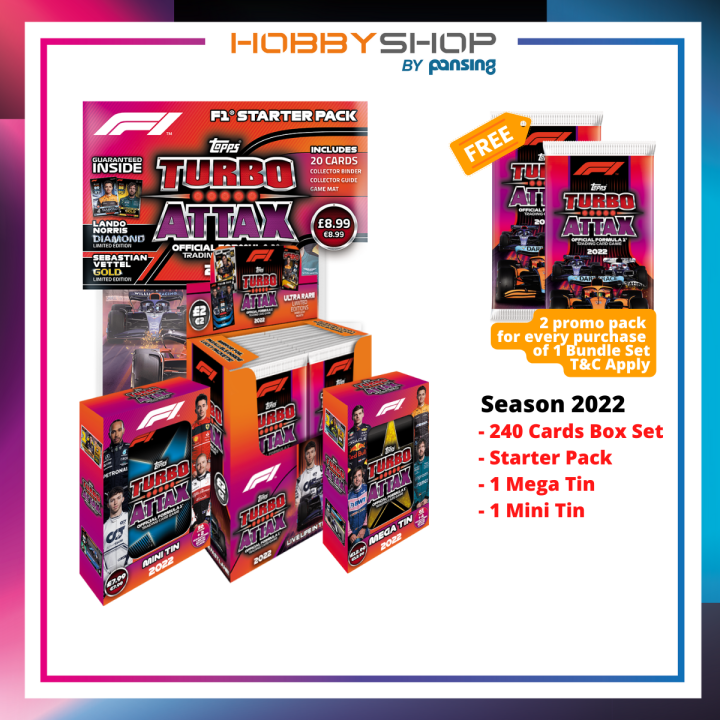TOPPS Turbo Attax Formula 1 F1 Trading Card Game 2022/23 TCG Bundle