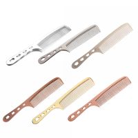 【CC】 New Fashion 1pc Hair Aluminum Comb Brushes Hairdressing with Handle Cutting Styling Tools