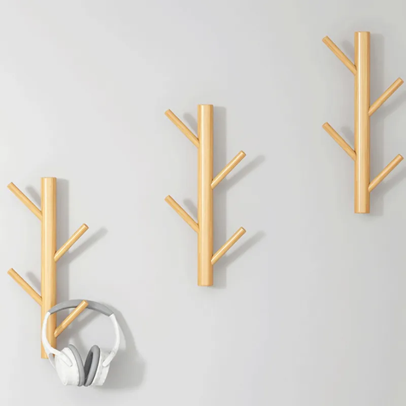 Wooden Hanging Coat Rack Wall Hook Tree Branch Modern Mounted Vertical Hat Hooks Decorative Lazada Vn Wooden Hanging Coat Rack Wall Hook Tree, Coat Hook Wall Hanger