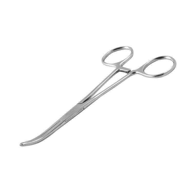 DawnProMed 3.5" Curved Mosquito Hemostat Forceps – German Grade Locking Clamps (Serrated)