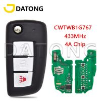 Datong World กุญแจรถระยะไกลควบคุมสำหรับ Nisan Rogue 2014 + ชิป4A 28268-4CB1A CWTWB1G767 433.92Mhz สามารถเปลี่ยนคีย์ได้