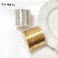 5 meters / lot 0.2mm-1mm silver gold plated copper wire for jewelry making DIY Beading Wire Jewelry Cord String for Craft Making 【hot】nmaiyangmaoyiyo