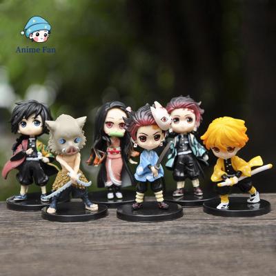 ANIME FAN เนซึโกะ เซนอิทสึ ทันจิโร่ Kimetsu No Yaiba อิโนะสุเกะ กิยู แอ็คชั่นฟิกเกอร์ Demon Slayer หุ่นจำลอง เครื่องประดับตุ๊กตา มินิมอล