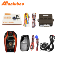 Manlubao D รถ Liquid LCD Key Push Start ปุ่มระบบเครื่องยนต์หยุด LED Light Anti-Theft Car Alarm System สำหรับ Honda Toyota Hyundai Audi Nissan Mitsubishi ฯลฯ