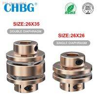 Flange Coupling CHBG LE D26L26/35 Flexible Motor Shaft Coupler Aluminium Diaphragms Universal Joint For 3D Printer Cardan CNC