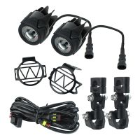 Motorcycle Headlight Fog Light Safety Lamp with fog mounting bracket for BMW K1600 R1200GS ADV LED F800GS