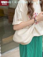 MUJI Muji Recreation Dumplings Bag Nylon Canvas Bag Female 2023 New Oblique Satchel Chest Package Cot Alar Package