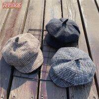 【hot sale】✿▼✹ C05 FEEDDI Childrens Hats Autumn Winter Warm Berets British Fashion Boys Octagonal Baby Newsboy Kids Peaked Caps