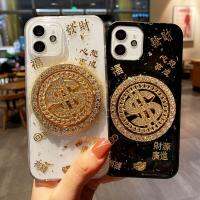 【Great. Cell phone case】 เคสรวยสีทองแวววาวเคสโทรศัพท์กันกระแทกรูปดอลลาร์ประดับอัญมณีสำหรับ iPhone 7 8 Plus X Xs XR 12 11 13 14 Pro ปกสูงสุด