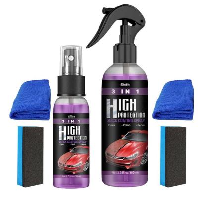Ceramic Coating Spray for Cars Quick Car Coating Spray 3 in 1 Waterless Wash Scratch Repair Effective Automotive Top Coats Hydrophobic Polishing Cleaning Car Body Coating Protection thrifty