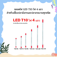 หลอดไฟ LED T10 ไฟ 4 แถวสำหรับเลี้ยงปลามังกรและปลาสวยงามทุกชนิด