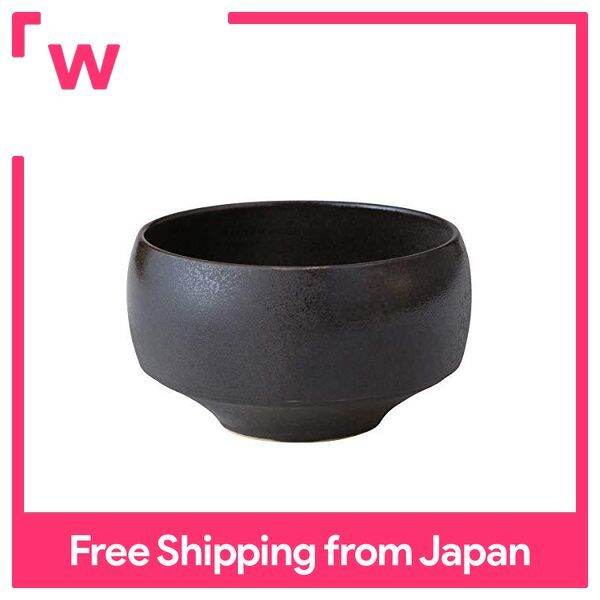 Hasami Yaki Matcha Bowl Haku Bowl Wabi Black Stylish Simple Dishwasher Safe Made in Japan 18172