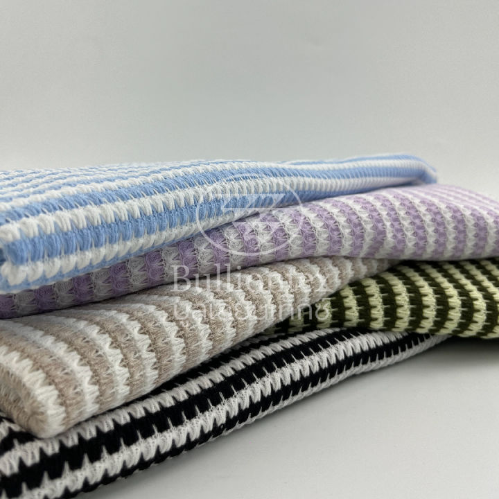 ผ้าคาร์ดิแกน-โครเชต์-สไตร์ท-cardigan-crochet-stripe-ผ้าไหมพรม-คล้ายการถักโครเชต์-เนื้อนิ่ม-ขนาด-1-kg-พร้อมส่ง