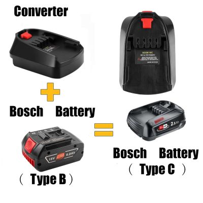 Battery Adapter Use For Bosch 18V Li-ion Battery BAT618 on Home Lithium Electrical Power Tool Replace All 18V Green Blue Adapter