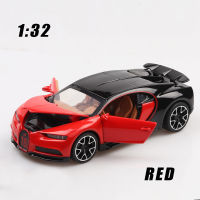 Diecast 1:32 Alloy Model Car Bugatti CHIRON Supercar Pull Back Metal Vehicle Collection Miniature Gifts for Children Boys Toys