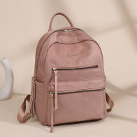 Casual Multi-layer Backpack For Women Large Capcaity Travel Bag Waterproof Oxford Rucksack Solid Color Outing Sport Backpack