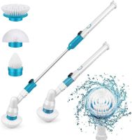 ▣♂◊ Multifunction Electric Cleaning Brush Scrub Brush Adjustable Turbo Cleaner Wireless Charg Kitchen and Bathroom Cleaning Tool