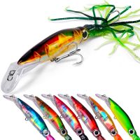 hot！【DT】 14cm 40g Squid Jig Fishing Bait Artificial with Wobbler Hard Spinner Sea Tackle for Tuna