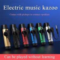 【Moon Musical】 Kazoo เพลงอิเล็กทรอนิกส์พร้อมรถกระบะโลหะ Kazoo ซอกเครื่องดนตรีง่ายต่อการเรียนรู้ของขวัญเพลงสหายที่ดีสำหรับกีต้าร์