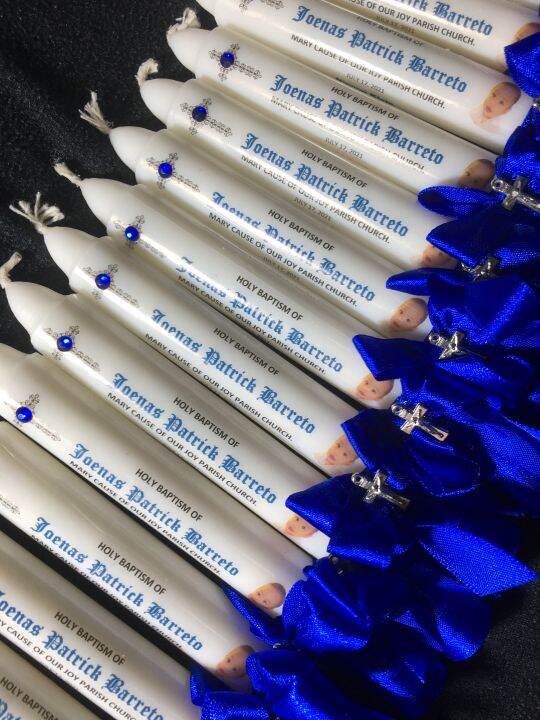 Personalized Candles for Baptism/Christening/Dedication Lazada PH