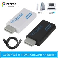 [LUNA electronic accessories] PzzPss Full HD 1080P Wii เป็นอะแดปเตอร์แปลงที่รองรับ HDMI พร้อมเสียง3.5มม. และสาย HDMI 1ม. สำหรับ PC HD TV Monitor Display