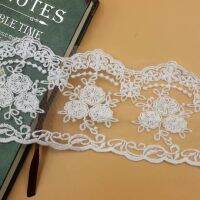 High Quality Black Small Flower Cotton Embroidered Lace Decoration Accessories Lace Trim Width 9cm DIY Lace Fabric 5Ydslot